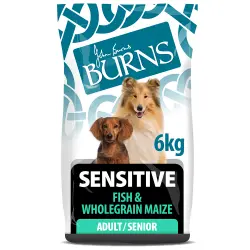 Burns Adult & Senior Sensitive - Pescado y Maíz integral - 6 kg