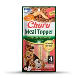 Churu Meal Topper Alimento Complementario Para Perros con Ternera, 48 x 14 gr