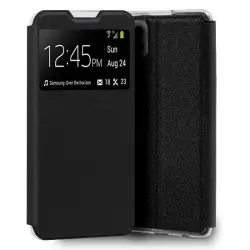 Cool Funda Flip Cover Liso Negro para Samsung Galaxy A22 4G