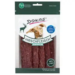 Dokas tiras de carne de ciervo deshidratada para perros - 2 x 60 g