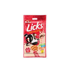 Dr Zoo Licks Snack Líquido De Conejo Para Perros Pack Ahorro 12x4x15 Gr