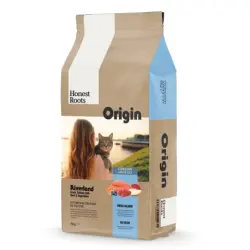 Honest Roots Origin Riverland Pienso Natural Para Gatos Esterilizados con Salmón y Vacuno, 2 Kg