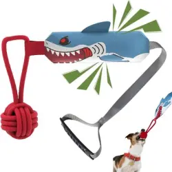 IntiMeg  interactivo con sonido para perros - Tiburón