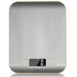 OcioDual Báscula de Cocina Digital LCD 5Kg Gris