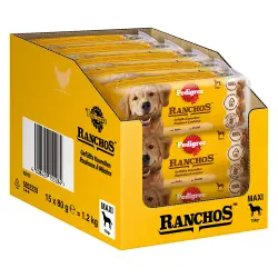 Pedigree Ranchos rollos rellenos Maxi 10 x 80 g para perros - Pollo