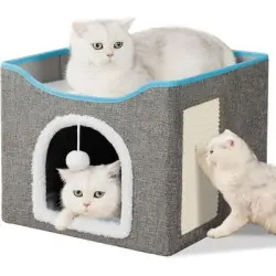 UAMLY Cama plegable de doble capa para gatos - 1 pieza