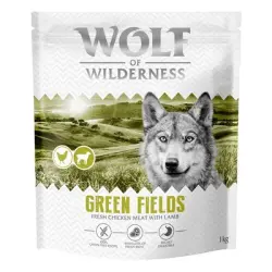 Wolf of Wilderness Adult «Green Fields» cordero, sin cereales - 1 kg - Receta nueva