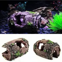 ZooVenture Decoración de tronco de árbol de resina para acuario - 2 piezas
