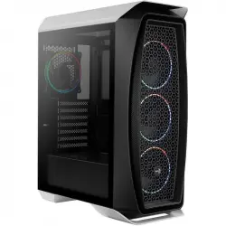 Aerocool Aero One Eclipse Cristal Templado USB 3.1 RGB Blanca