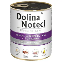 Dolina Noteci Premium 12 x 800 g Pack Ahorro - Conejo con arándanos