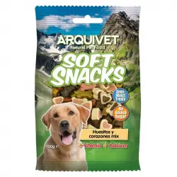 Golosinas para perros Soft snacks Huesitos y corazones Mix 100 grs., Unidades 14 unidades