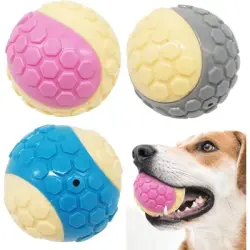 HausPets Juego 3 pelotas goma – Alta elasticidad – Talla M/L – Color - Juego de 3 pelotas M/L – Color aleatorio