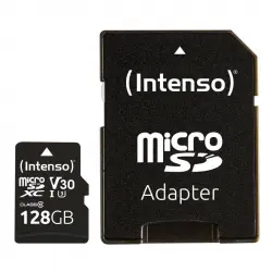 Intenso Professional microSDXC 128GB UHS-I U3 V30 Clase 10 + Adaptador SD