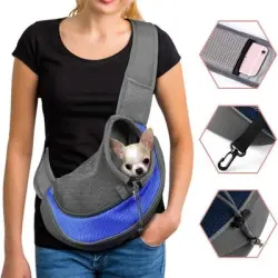 IntiMeg Bolsa transportadora para perros - Azul