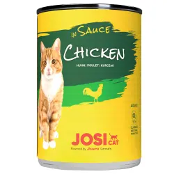 JosiCat en salsa 12 x 415 g comida húmeda para gatos - Pollo