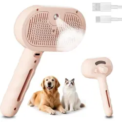 Pawffee Cepillo de vapor 3 en 1 perros y gatos, elimina pelo muerto masajea - 1 pieza