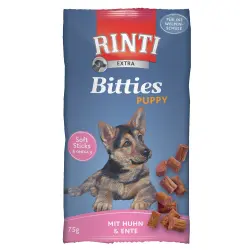 Rinti Puppy Bitties snacks para cachorros - Pollo y pato 75 g