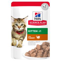 Comida húmeda para gatitos Hills Science Plan Healthy Development pavo 85 gr