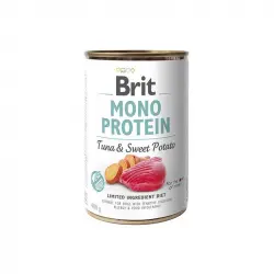 Brit mono protein atun y con patata latas para perro, Unidades 6 x 400 Gr
