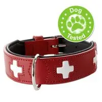 Collar de cuero Hunter Swiss para perros - Tamaño 55: 41-49 cm perím. cuello