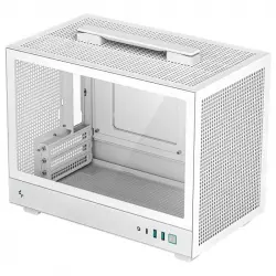 DeepCool CH160 Mini Tower ITX Cristal Templado USB-C Blanca