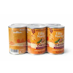 FIllip Mango Lata Pollo Fresa y Patata Multipack para perros - 6 x 400 g