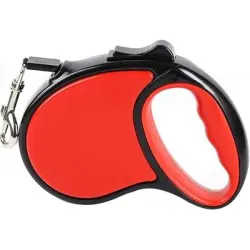 HausPets Correa retráctil para perros 3M, roja, ergonómica, antienredos - Artículo 1
