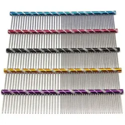 HausPets Peine Meetory Grooming parte trasera metálica 16 cm perros gatos - una pieza