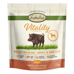 Lukullus Vitality Apoyo al sistema inmunitario Sin Cereales con jabalí - 5 x 1 kg - Pack Ahorro