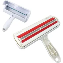 Pawffee Cepillo bidireccional: antipelo, ABS, para perros/gatos, rojo - 1 pieza