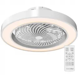 Universal Blue Xaloc 7048W Ventilador de Techo con Luz LED 24W y Aspas Ocultas 36W Blanco