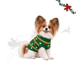 Wonder Christmas Jersey Árbol Navidad para perros - L (45 cm)
