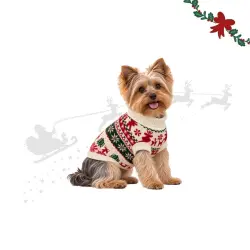 Wonder Christmas Jersey Navideño Fair Isle para perros S (25 cm)