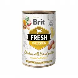 Brit fresh pollo con patata latas para perro, Unidades 6 x 400 Gr