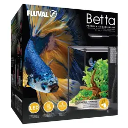 Fluval Kit Acuario de Vidrio Betta para peces - 43 x 28 x 30 cm