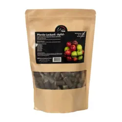 Golosinas para caballo | Sabor manzana | Equipamiento para el caballo | Producto de Guarnicionería | Tradición artesana | Color Marrón | Los Nietos - 750 g