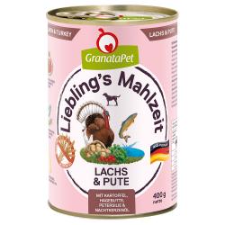 Granatapet Liebling's Mahlzeit 6 x 400 g - Salmón y pavo