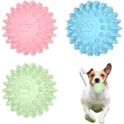 HausPets 3 pelotas a las mordeduras – Dentición interactiva – Todos tamaños - 3 bolas – Todos los tamaños