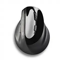 NGS EVO MOKSHA Ratón Vertical Inalámbrico 2400 DPI Negro