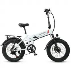 Samebike Lotdm200-ii Bicicleta Eléctrica 500w Batería 48v13ah 20" Blanca
