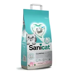 Sanicat White Rose arena aglomerante para gatos - 8 l