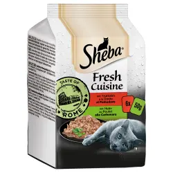 Sheba 6 x 50 g comida húmeda para gatos: ¡15 % de descuento! - Fresh Cuisine Taste of Rome: pollo y pavo