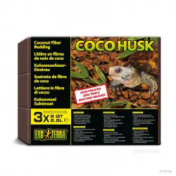 Sustrato para reptiles Coco Husk Exo Terra, Brick,  3 x 8,8 l