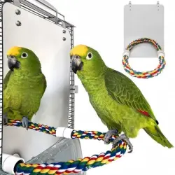 ZooVenture Espejo y juguetes para pájaros - Grande