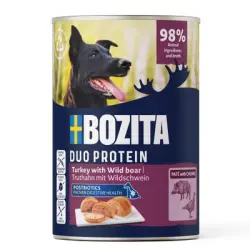 Bozita Dog Paté 6 x 400 g - Pavo con jabalí