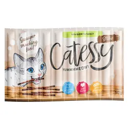 Catessy barritas 10 unidades para gatos - Conejo y pavo