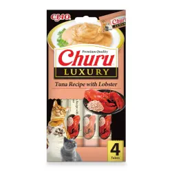 Churu Luxury Snack Atún y Langosta para gatos - 4 Sobres x 14 g