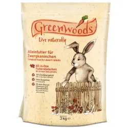 Comida para conejos enanos Greenwoods - 3 kg