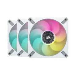 Corsair iCUE ML120 RGB ELITE Premium Pack 3 Ventiladores PWM de Levitación Magnética 120mm Blancos