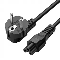 Cradia Cable Alimentación para Portátil 03P IEC 320-C5 1.80m Negro